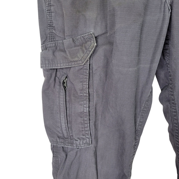 Carhartt Force Cargo Pants Men Size 30 30X30 Gray Relaxed Fit Pockets Cotton - Picture 4 of 16